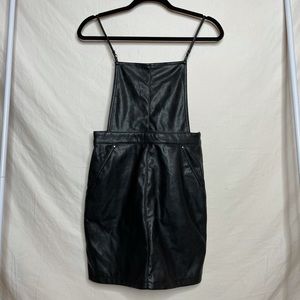 Faux Leather Mini Dress